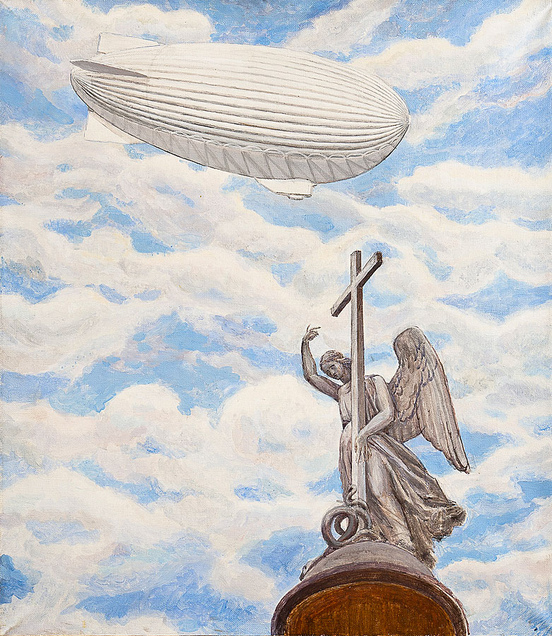 Angel and airship